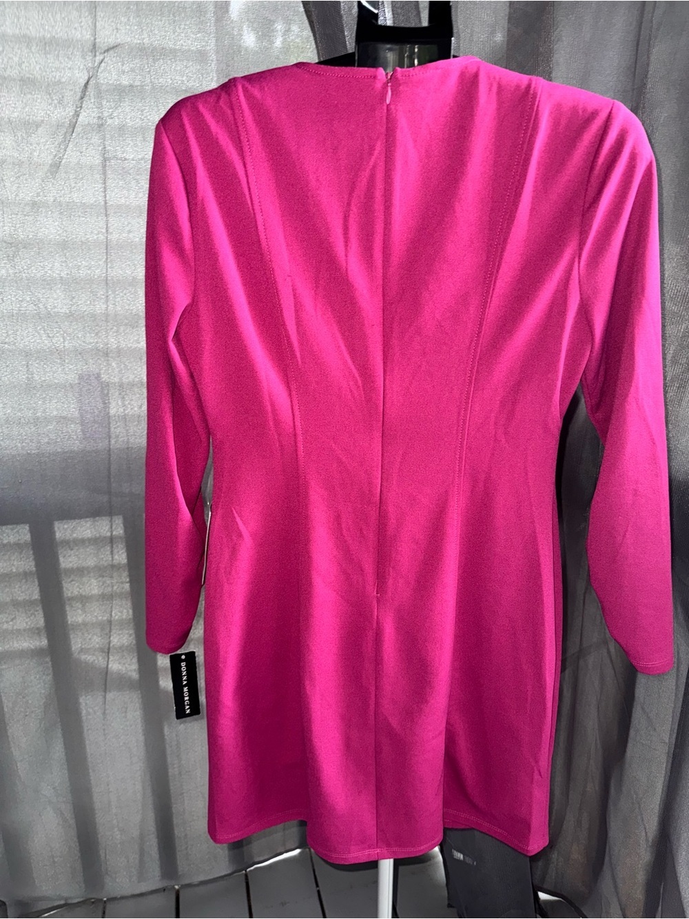 Donna Morgan Magenta Pink Long Sleeve Career Sheath Dress NWT - Picture 5 of 5